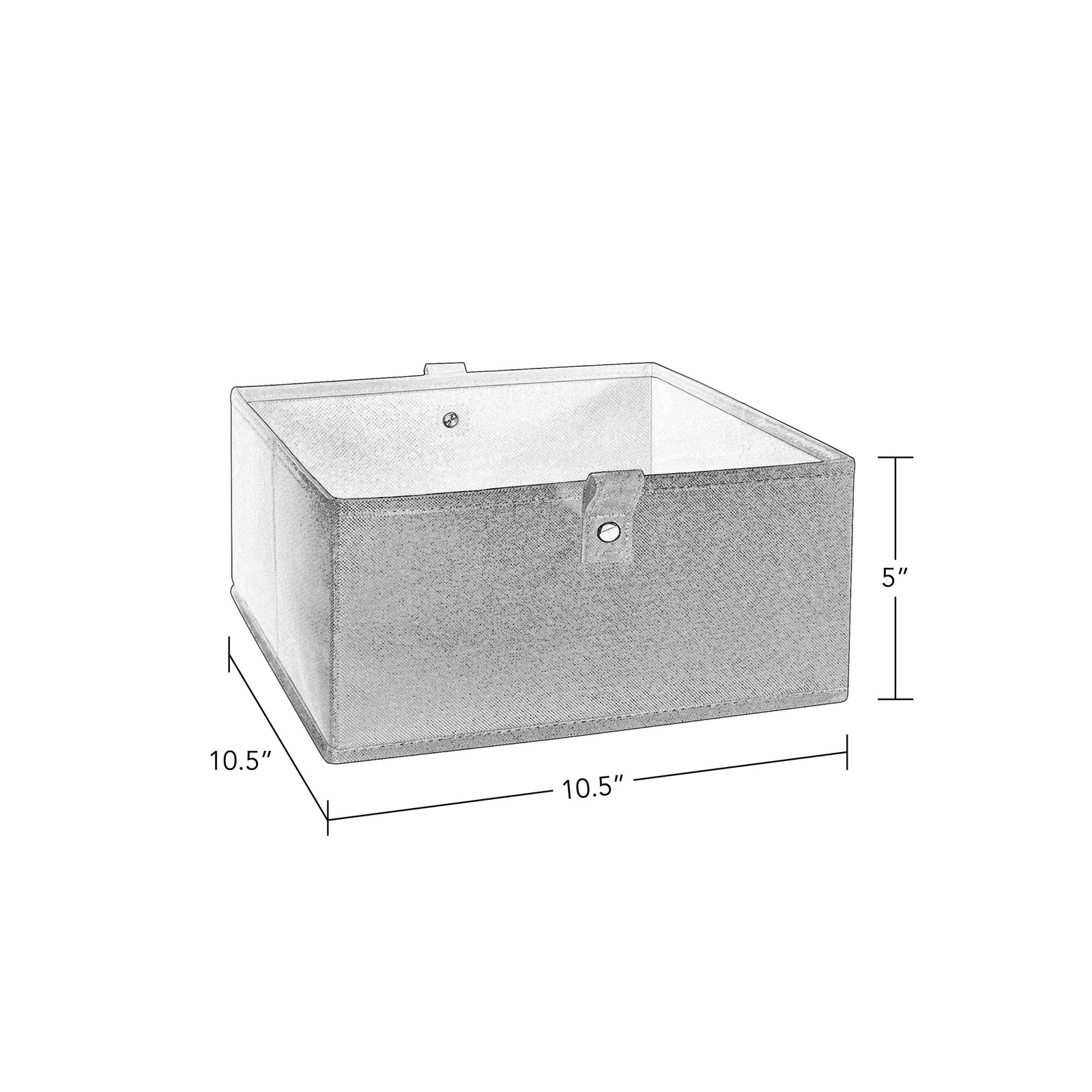 Kids 2pc Folding Storage Bins Set - 10.5” Bin Organizer with Handles - Olive ...