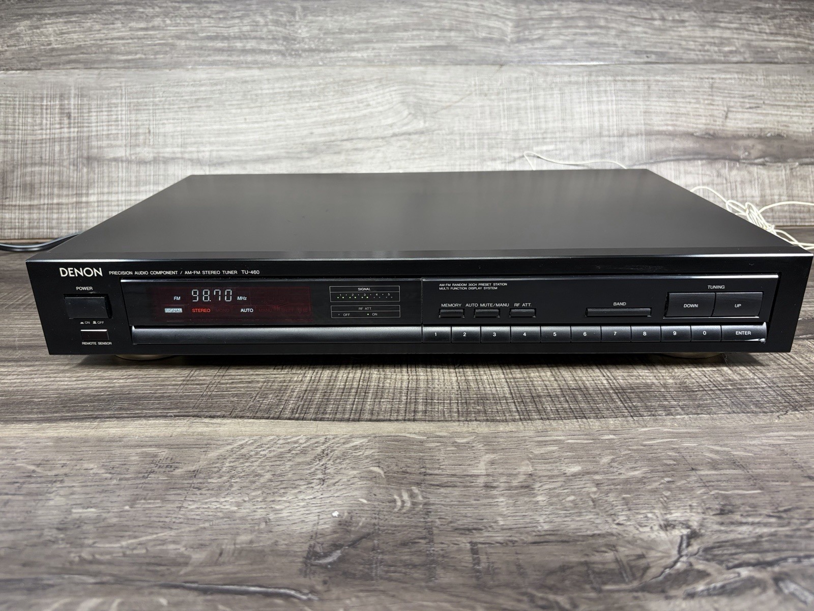 Denon TU-460 AM/FM Precision Digital Tuner Tested And Working