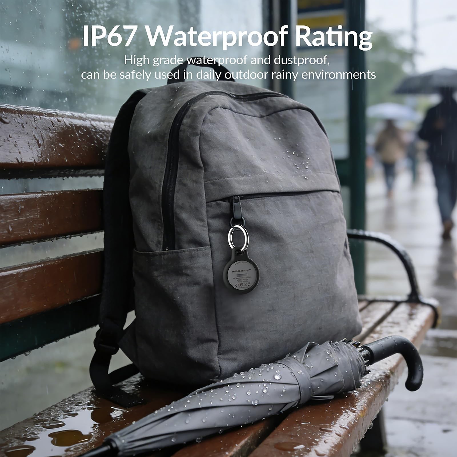 Tracker Tag (4 Pack) - Apple MFi Certified & IP67 Waterproof | Works with App...
