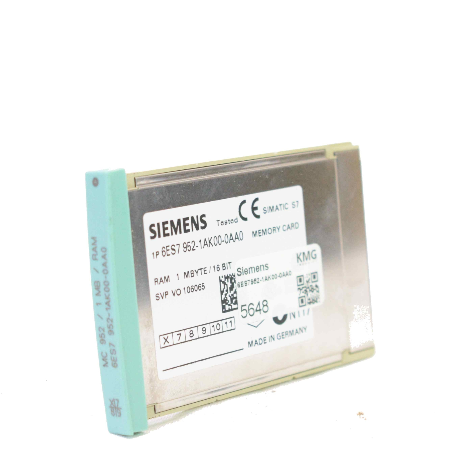 Siemens Simatic RAM Memory Card 6ES7952-1AK00-0AA0 6ES7 952-1AK00-0AA0 -used-