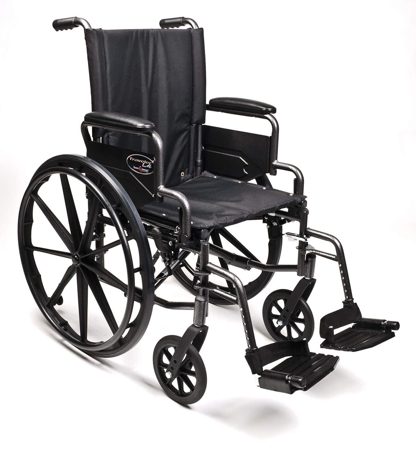 Everest & Jennings Traveler L4 Wheelchair, Ultralight Adjustable-Height Adult...