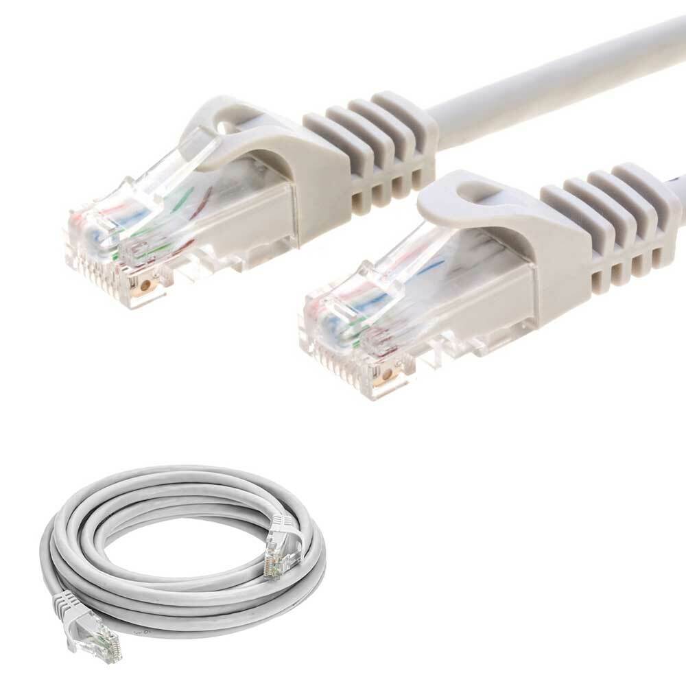 25ft Cat6 Ethernet Cable RJ45 UTP Patch Streaming Gaming XBOX PS5 Internet Grey