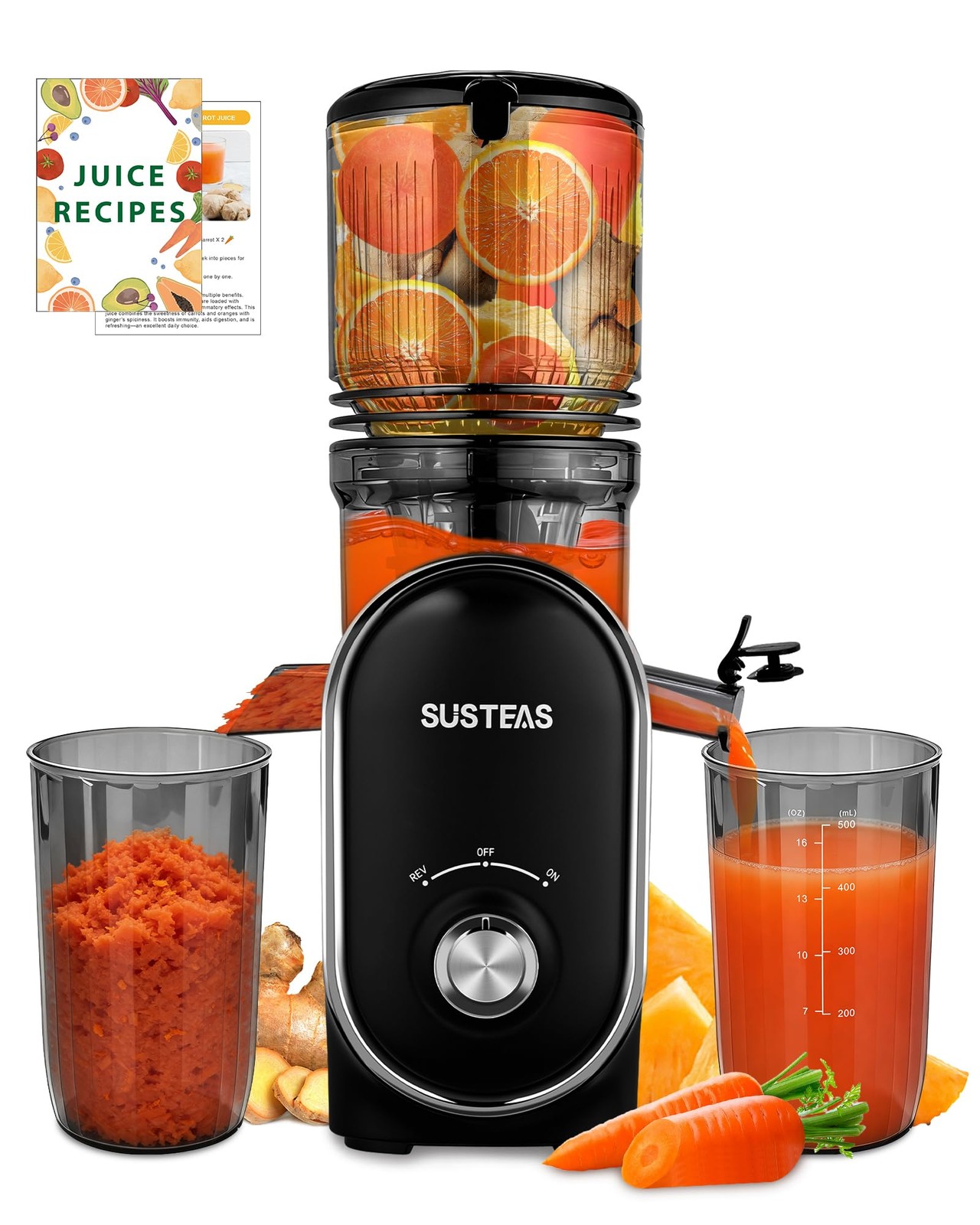Cold Press Juicer, 300W, 5.3" Large Feed Chute, 1.5L Capacity, Automatic Feed...