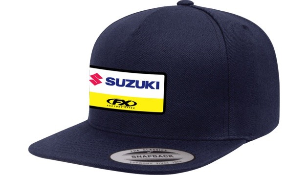 Factory Effex Suzuki Victory Flat Bill 5-Panel Snapback Hat Royal Blue