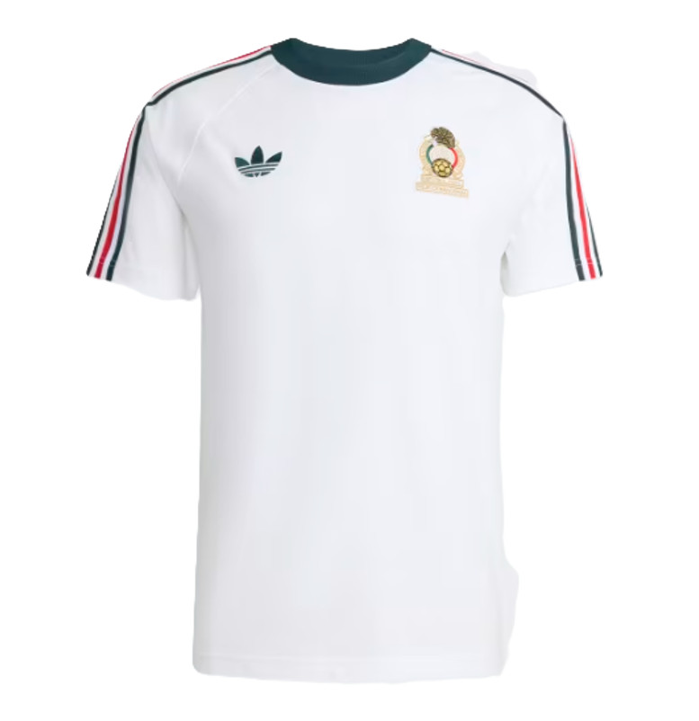 adidas Men's Mexico 2026  Originals Tee White/Multi Color SVJZ6483 k