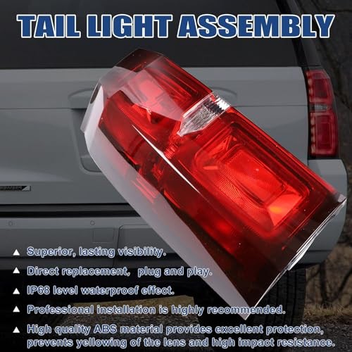 Tail Light Assembly Compatible with Chevy Tahoe 2015-2020 Left Driver Side