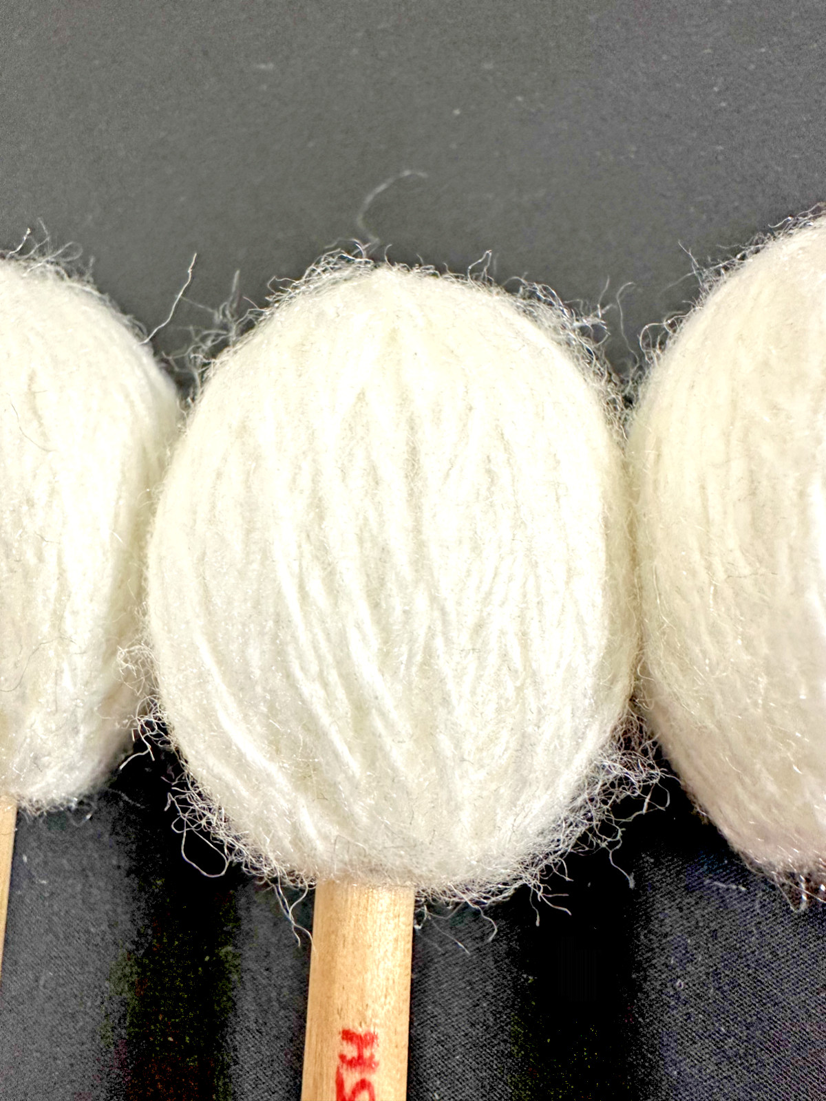 Malletech LS15H Marimba Mallets, Med-Soft to Hard, 2 Pairs/4 Mallets-NEAR MINT