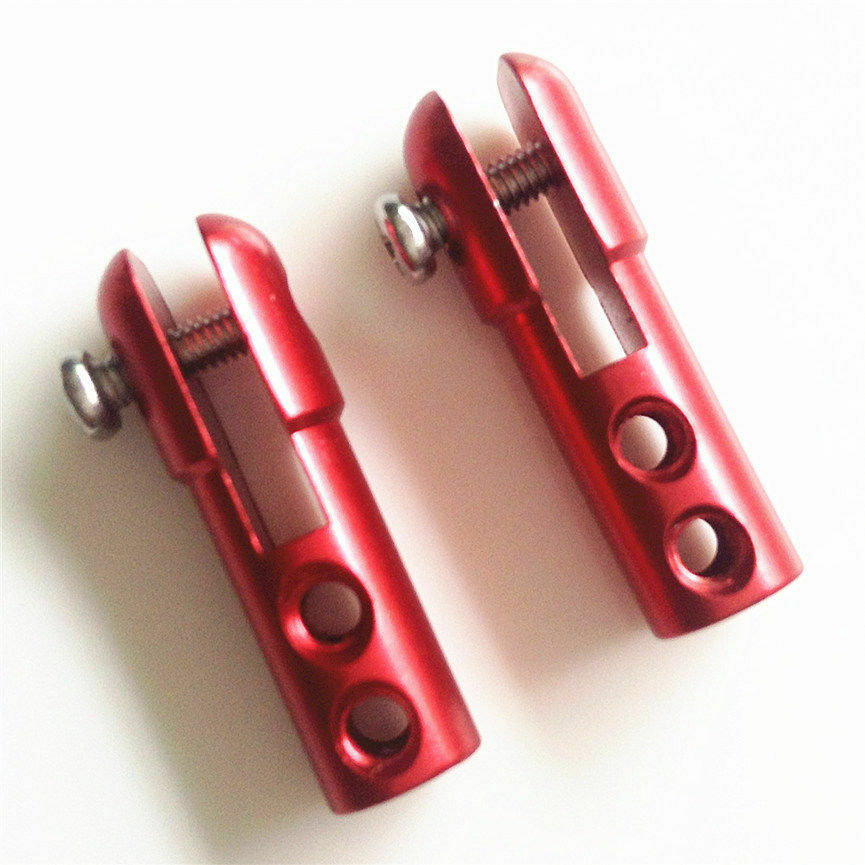 New 2Pcs CNC Aluminum Servo Rudder Arm Linkage Clip Adaptor for RC Boat