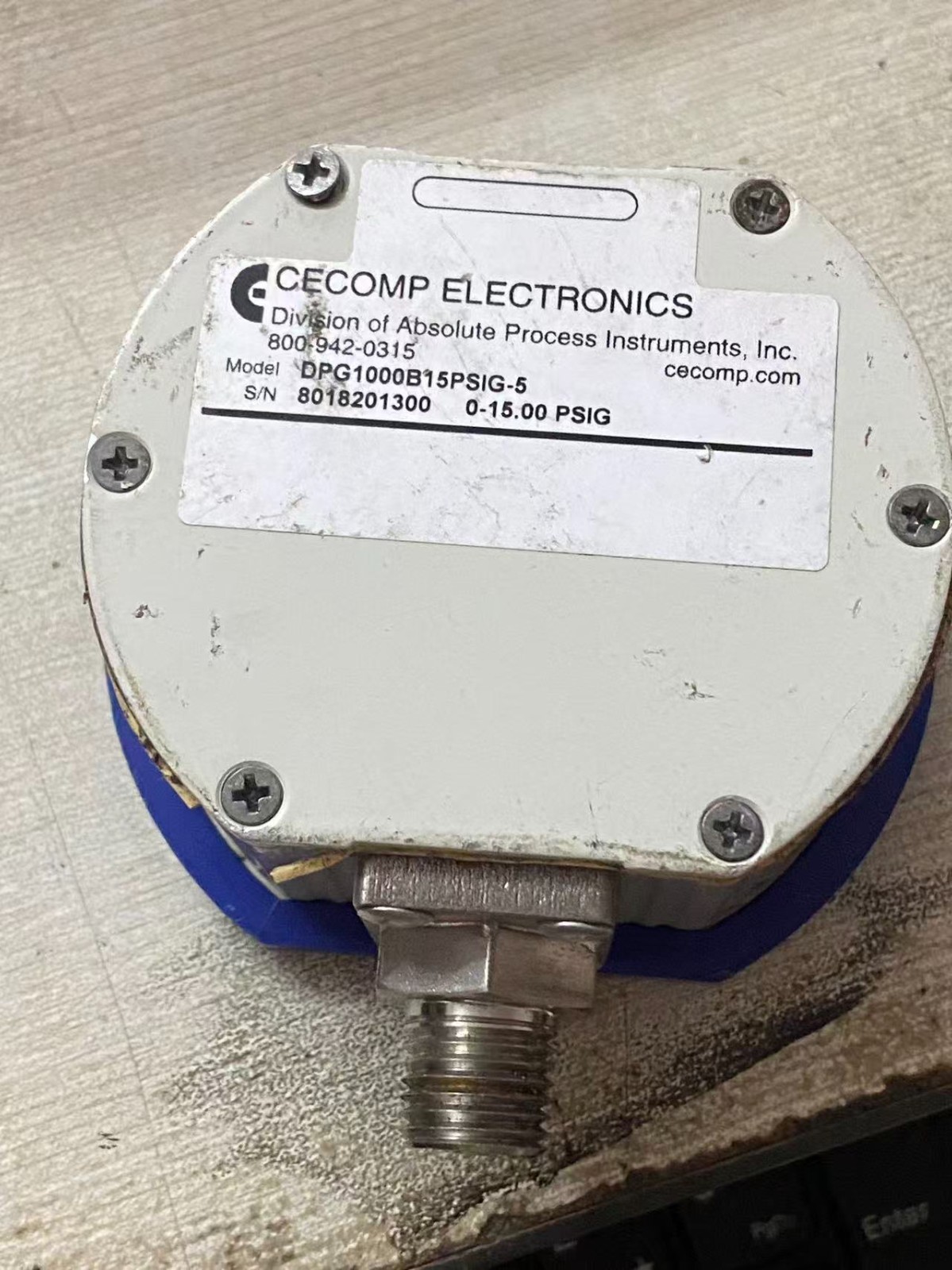 Cecomp Electronics DPG1000B15PSIG-5 15PSIG Pressure Gauge