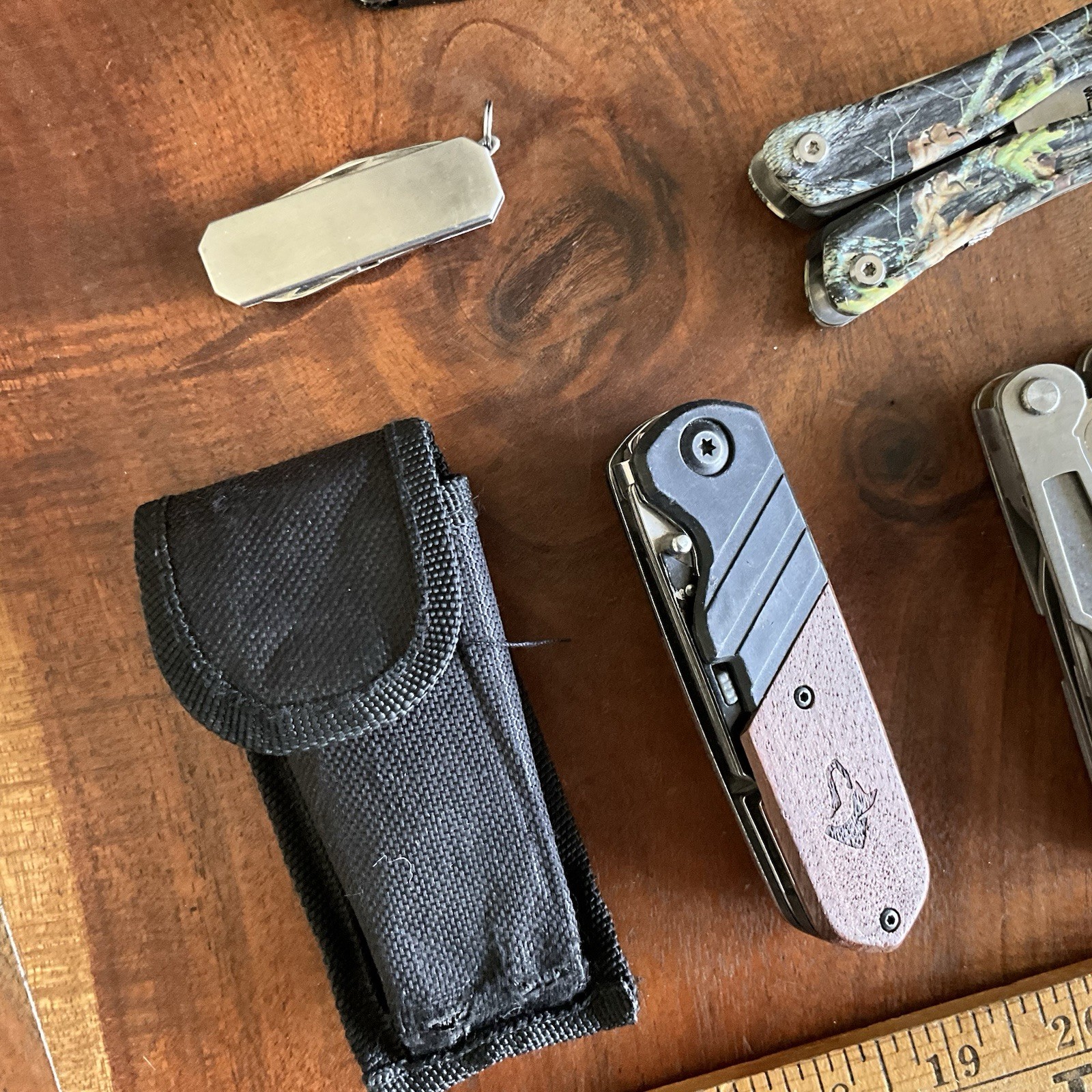 Mixed Pocket Knife Utility Multi-Tool Lot Sheaths