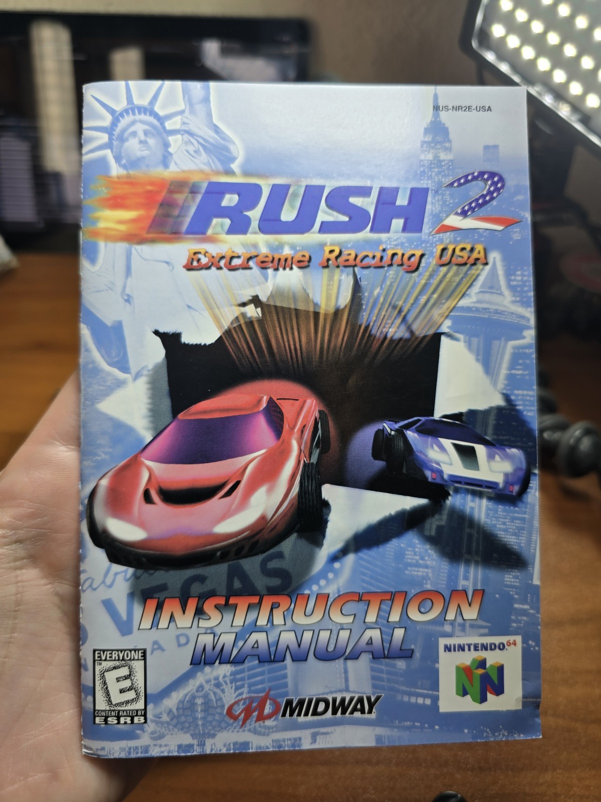 Rush 2 Racing USA N64 MANUAL ONLY Authentic Original VGC