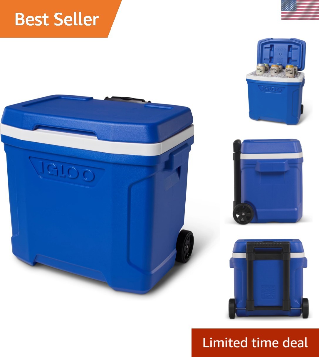 Hard Coolers | Profile II Series | Insulated Ice Chests | Roller Cooler with ...