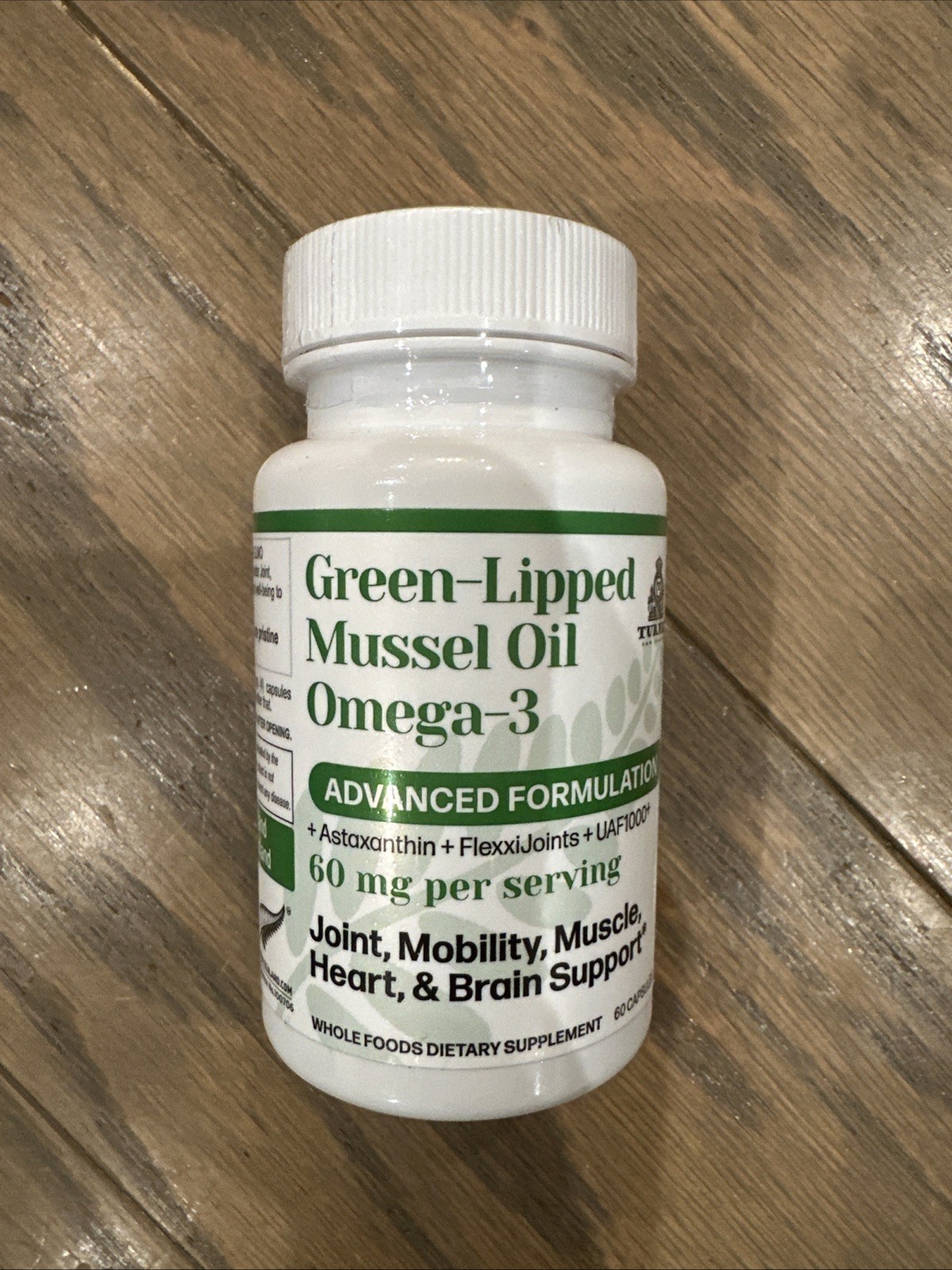 Turner New Zealand Green-Lipped Mussel Oil  Omega-3 Joint Support 60 Caps