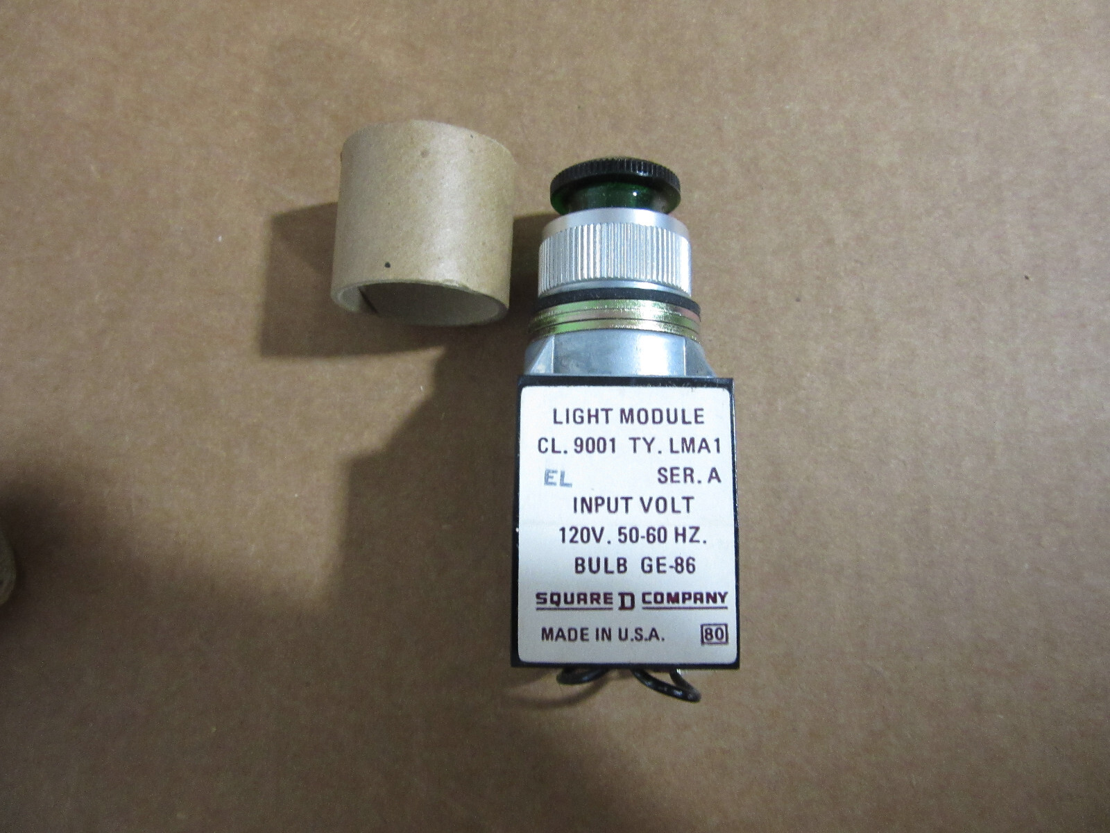 Square D 9001LMA1 Green Push Button Light Module New!!! Free Shipping