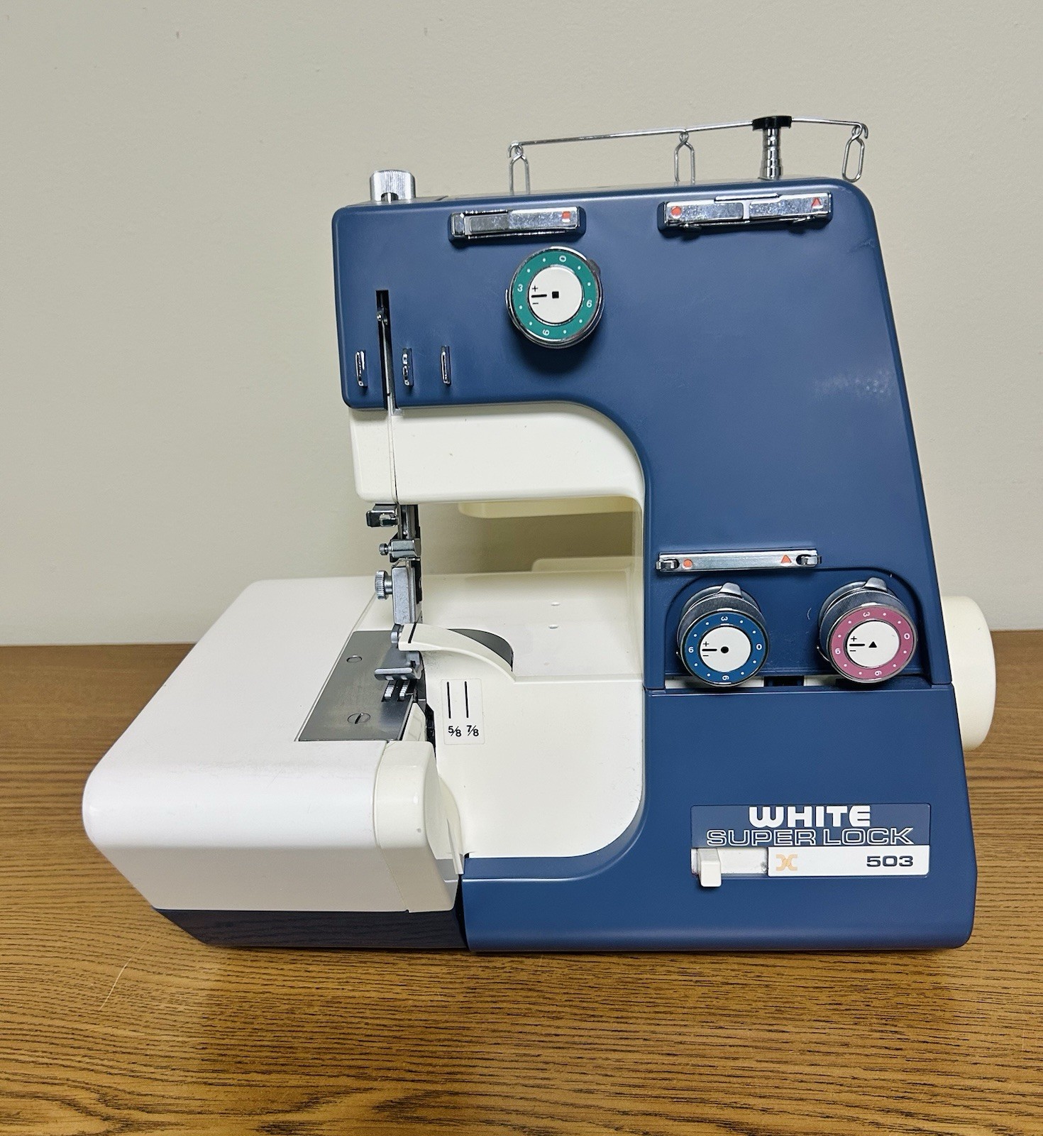 White Super Lock 503 Serger Sewing Machine - Untested No Pedal