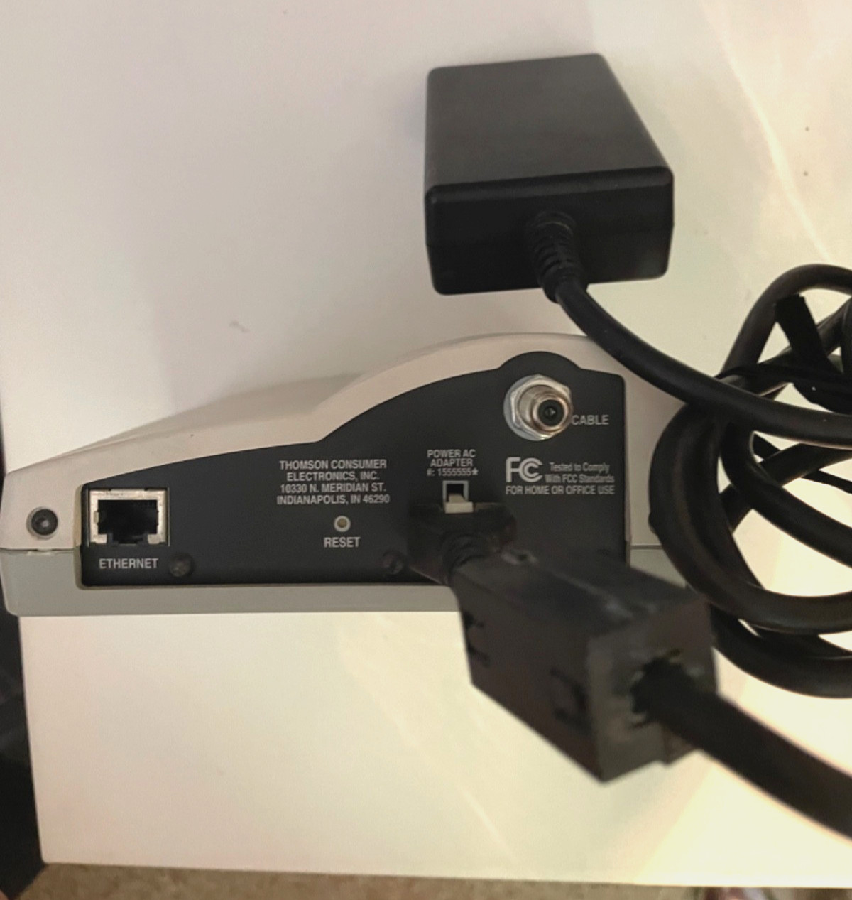 RCA Digital Broadband Cable Modem & Power Supply Bundle Model No. DCM215