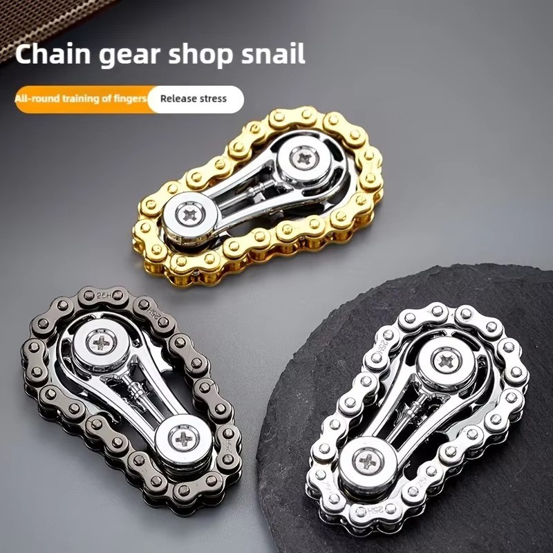 Metal Sprocket Fidget Spinner Fingertip Gyro EDC Toy Antistress Anxiety Adult **