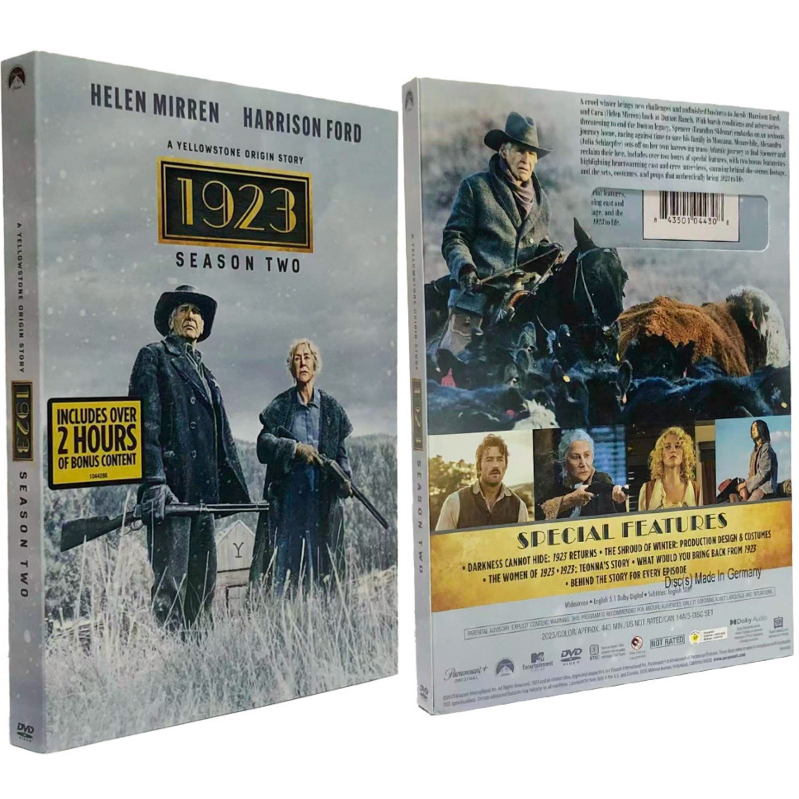 1923: A Yellowstone Origin Story season 2/Two ( DVD, 2025, 3-Disc Set ) Region 1