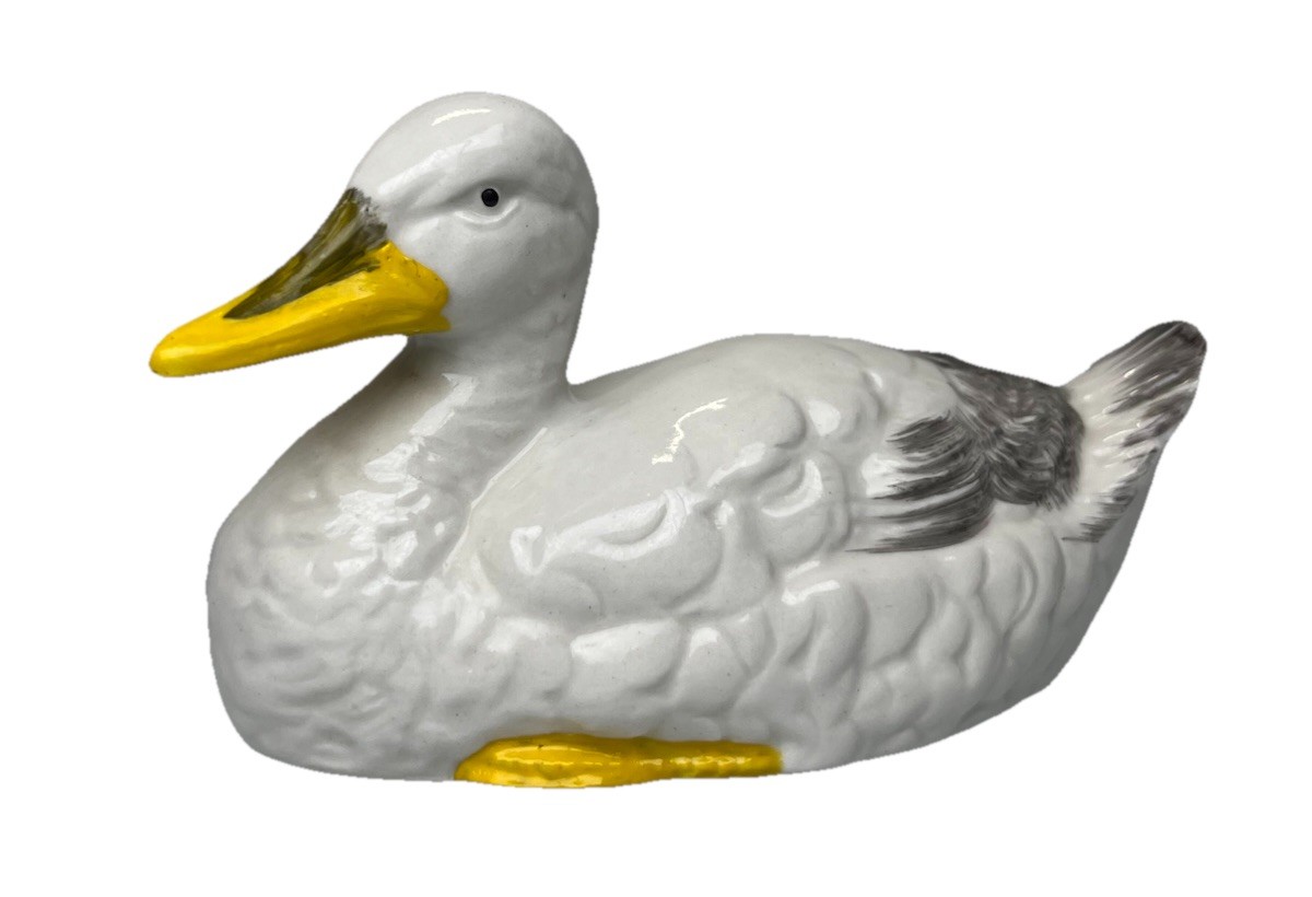 Latex Mold Make Concrete Or Plaster 6 Inches Swimming Duck Decor White Brazil