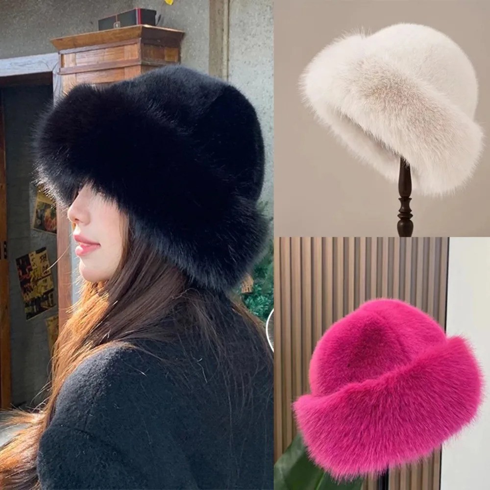 Plush Mongolian Hat for Women – Cute & Warm Winter Hat Soft Cozy Fall/Autumn Hat