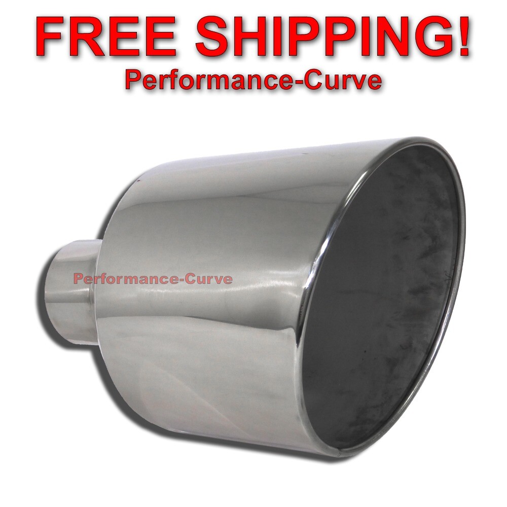 Diesel Stainless Steel Weld On Exhaust Tip 5" Inlet - 12" Outlet - 18" Long