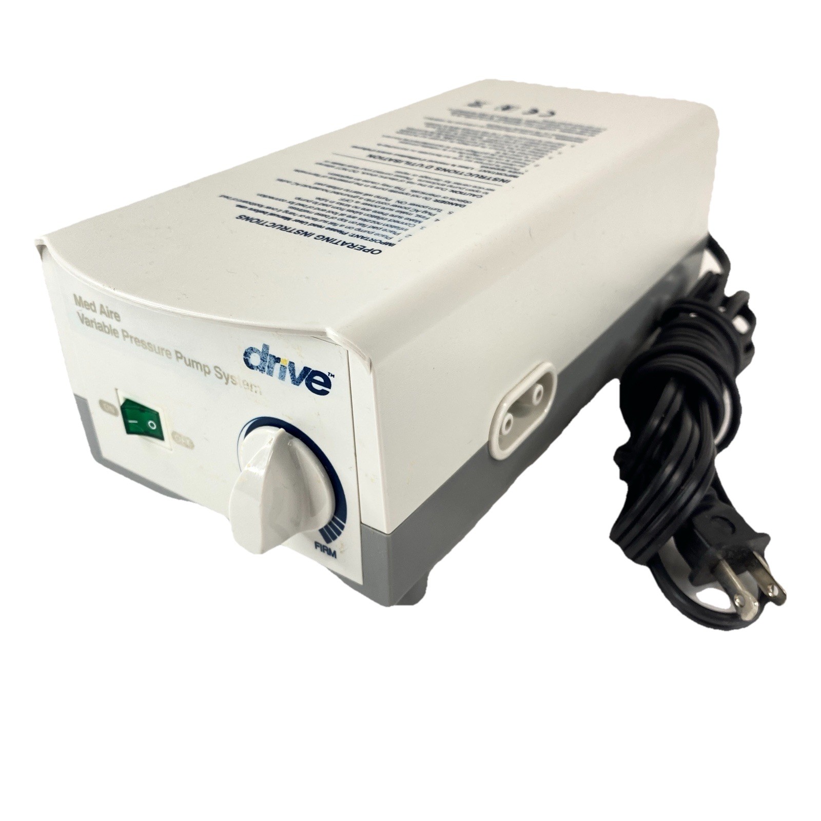 Drive Medical Med Aire Fixed Pressure Pump System White 14005E works Well