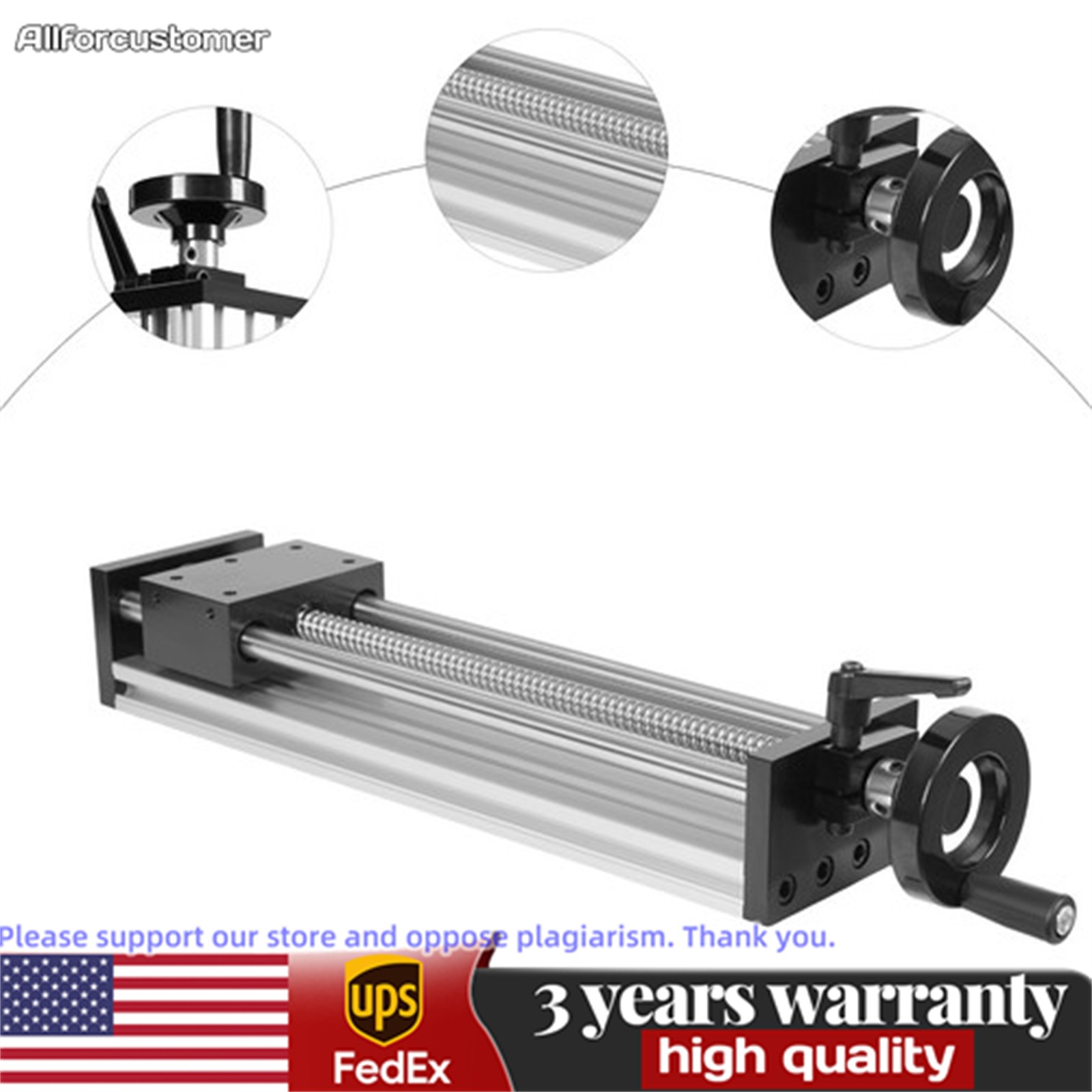 250mm Optical Axis Sliding Table Rail Manual Sliding Table Linear Rail Guide