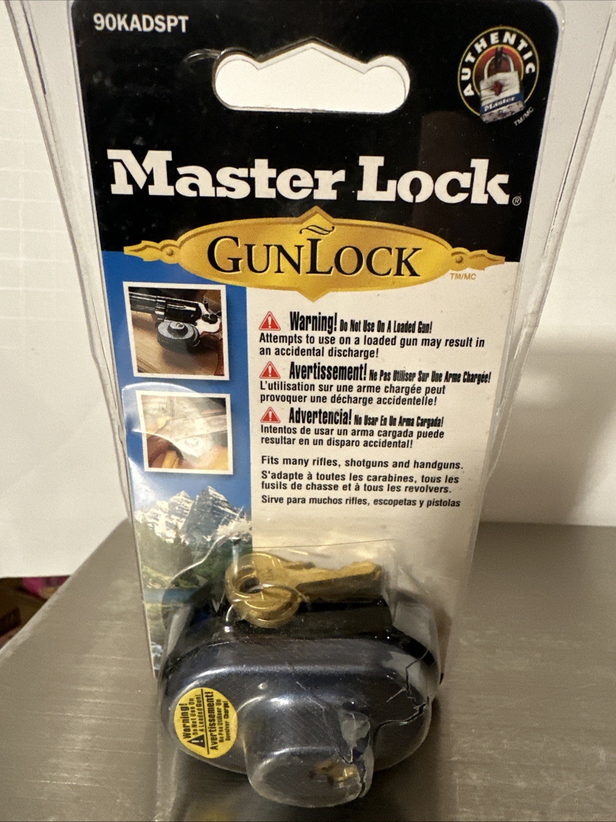 Master Lock 90KADSPT Gun Lock For Handguns, Rifles, & Shotguns In Package