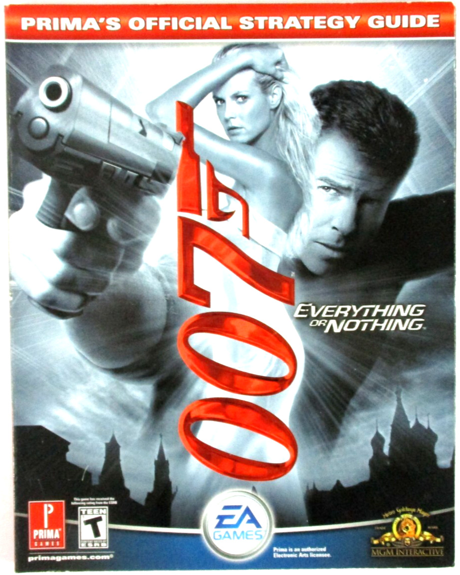 Prima 007: EVERYTHING OR NOTHING Official Strategy Guide VG!!