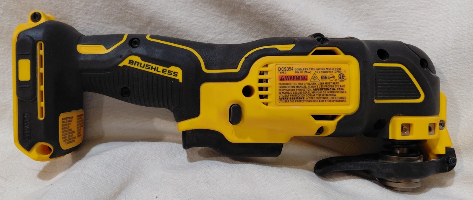 Dewalt Oscillating Multi-Tool Atomic Compact 20V Brushless DCS354B