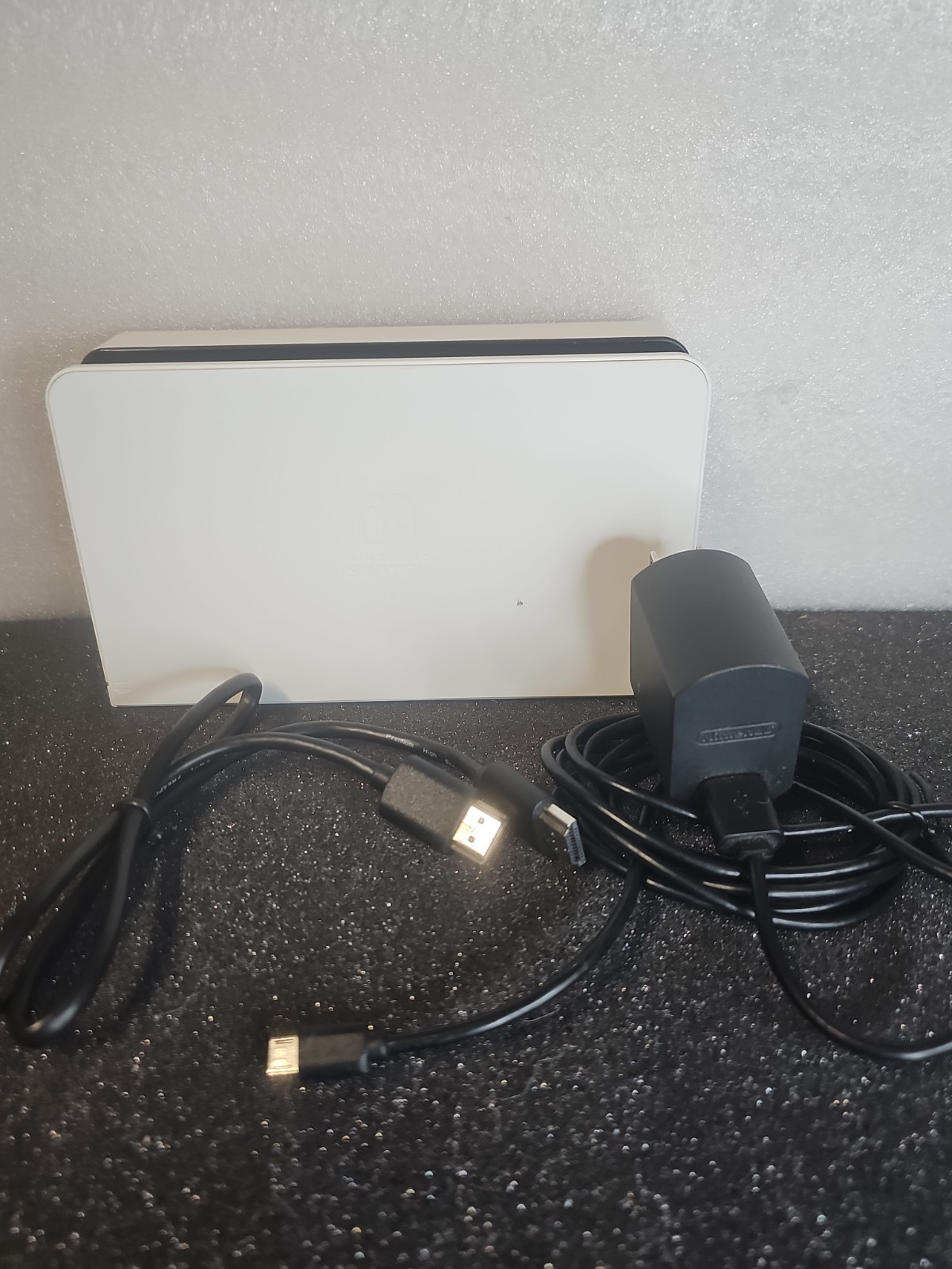 OEM Nintendo Switch OLED Dock with Cables Model HEG-007 White (Replacement) - UD