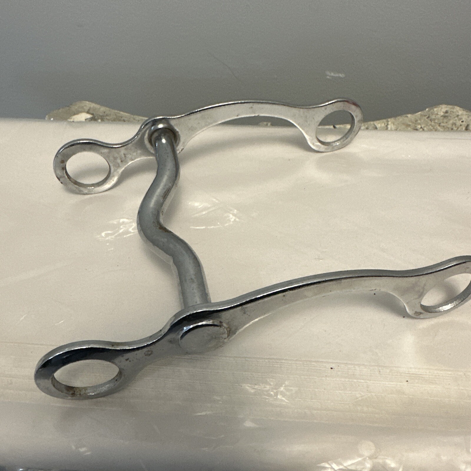 5.4” Curb Horse Bit Low Port Mouth