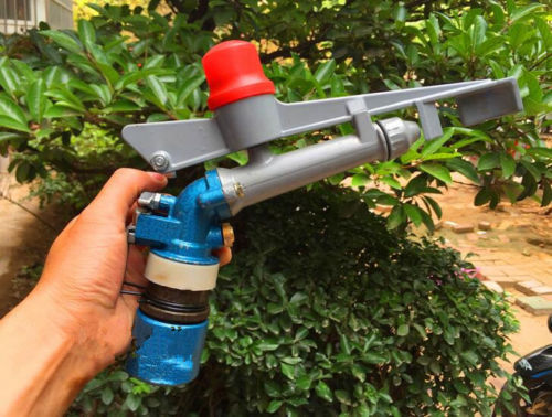 1" Alloy 360°Adjustable Impact Sprinkler Gun Water Irrigation Lawn Spray Gun s