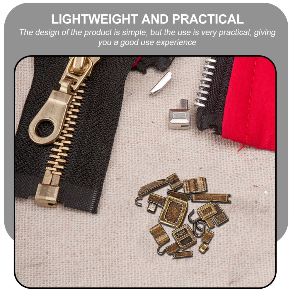 32 Sets Zipper Head Repair Kit Clothes with Zippers Outdoor Tent
