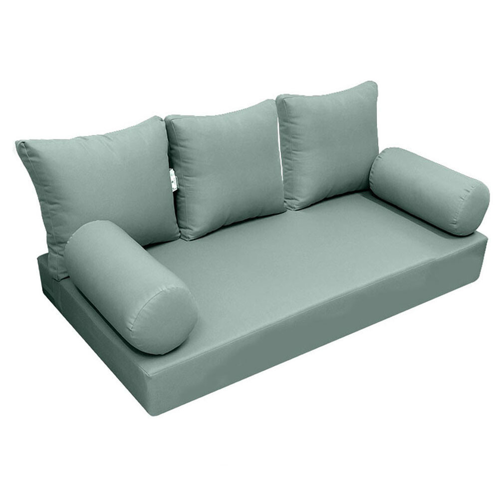 |SLIPCOVER ONLY|S3 Daybed Mattress Bolster Backrest Cover Knife Edge Queen AD002