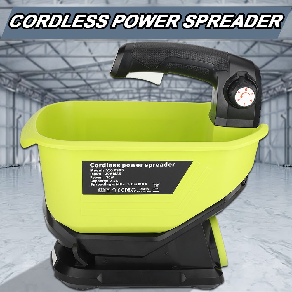 Salt Spreader for Ryobi 18v Battery Handheld Fertilizer Spreader for Lawns Tool
