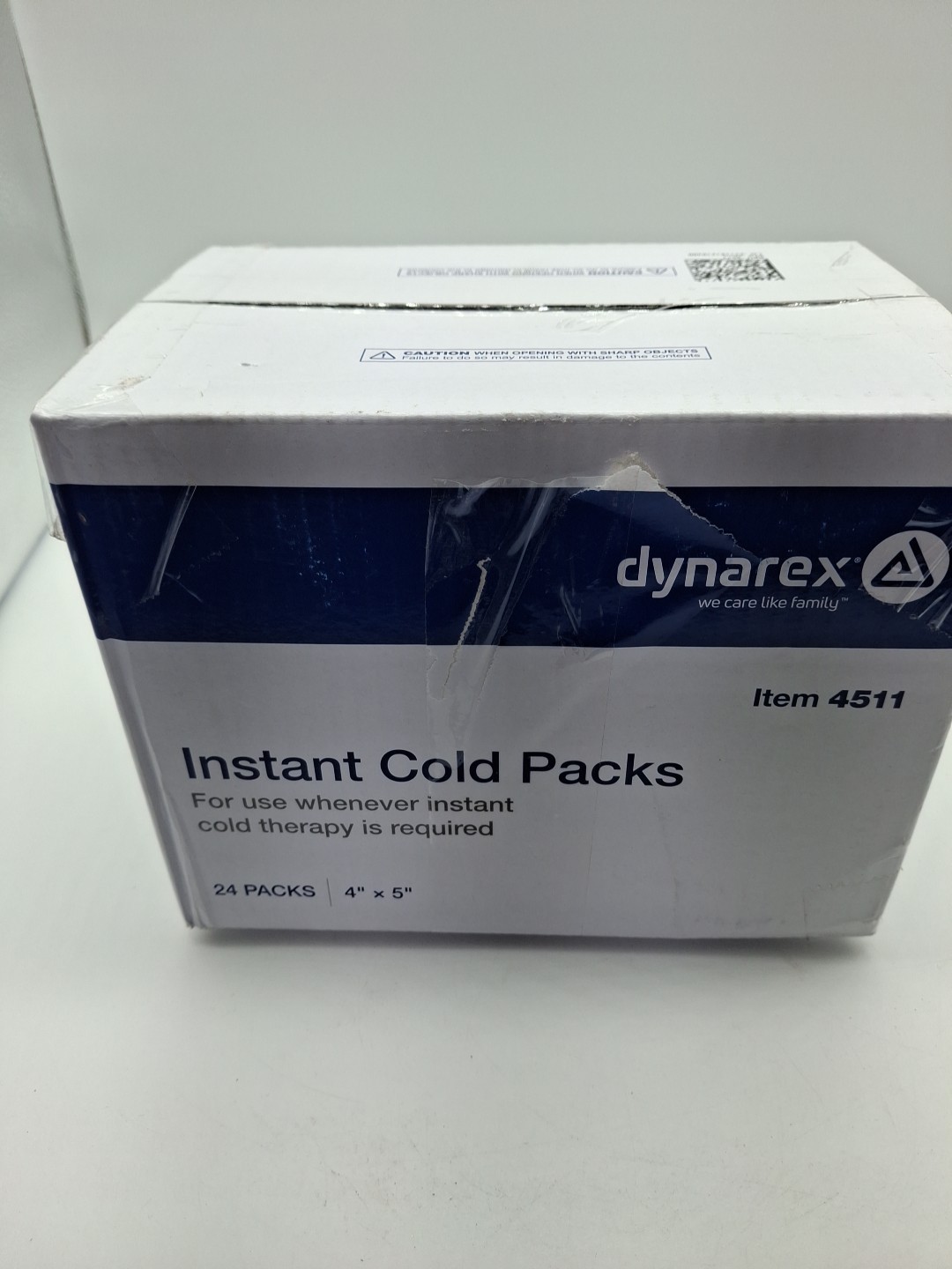 Dynarex  Instant Cold Packs, No Freezing Required, 4" x 5" - Case of 24 # 4511
