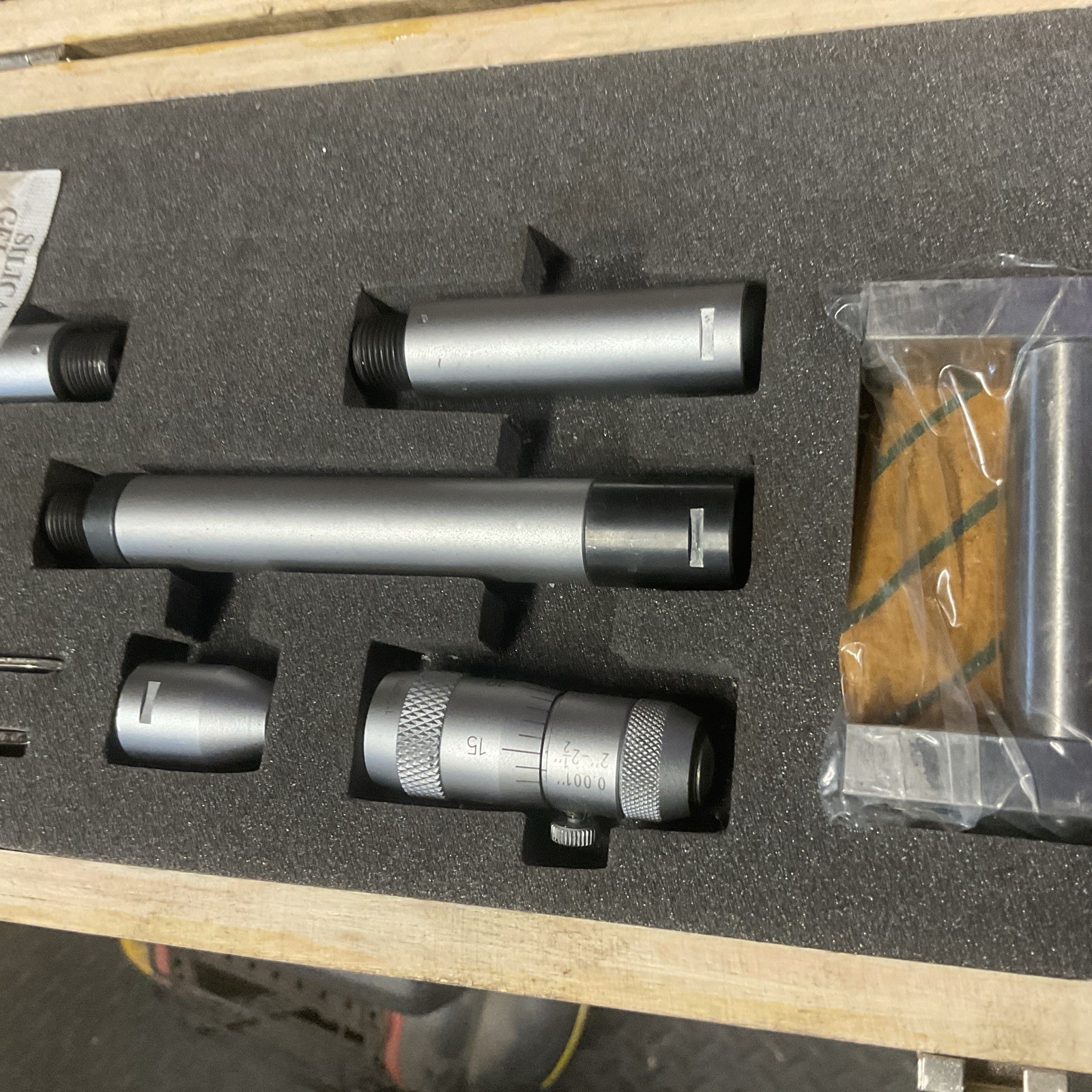Fowler 52-243-212-1 Inside Tube Micrometer, With 2-12" Measuring Range
