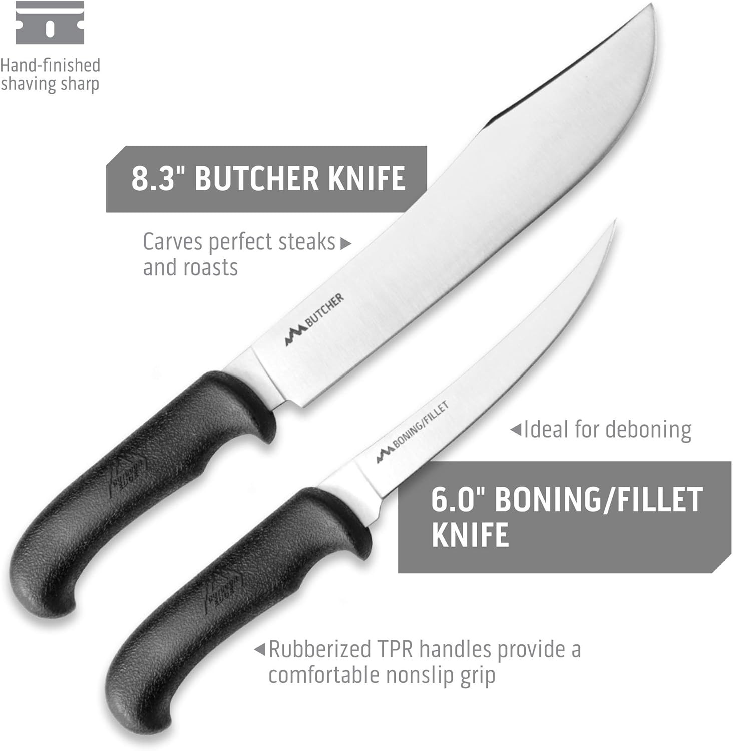 Game Processor, PR-1, Complete 12-Piece Hunting Knife Kit for Processing Big Gam