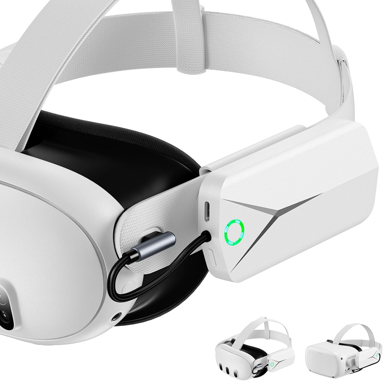 5000Mah Battery Pack for Oculus Quest 2/3, Compatible with Original and Elite St