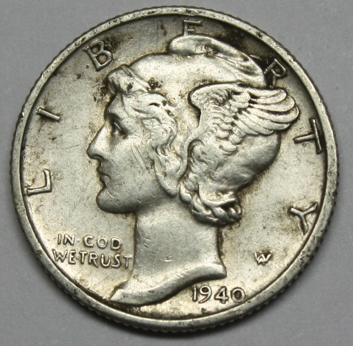 1940-s Mercury Dime. Error Double Date *Part of Estate-See Details (Inventory)