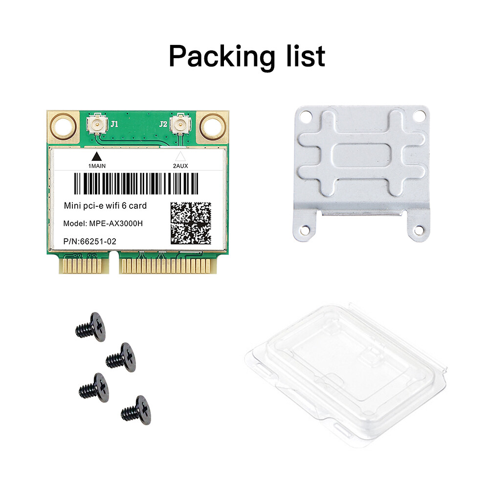 MPE-AX3000H WiFi 6 Mini PCI-E WiFi Card Dual Band BT5.2 Wireless Network Adapter