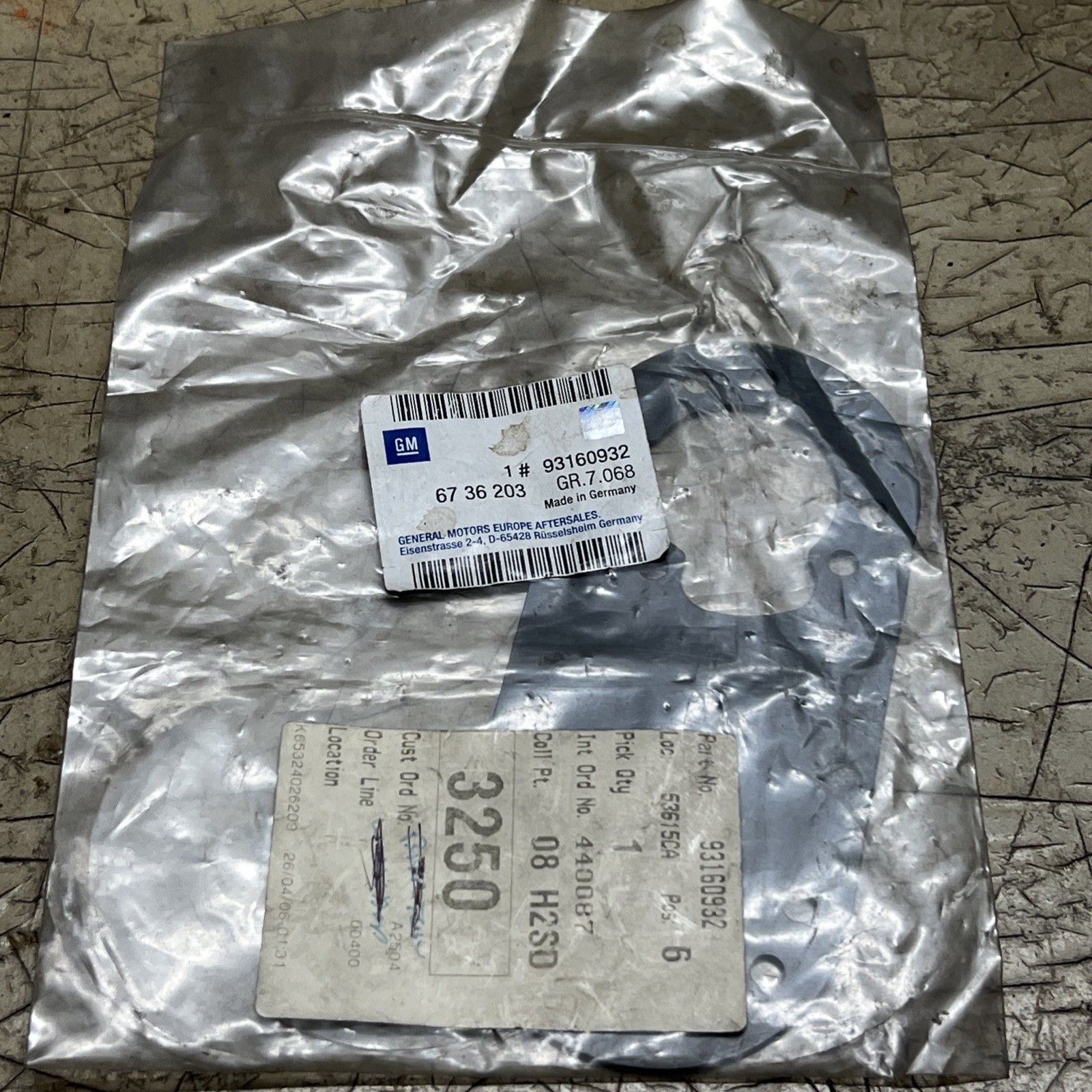 Genuine GM Part.Trailer Towing Socket Plate. 93160932. Vauxhall Astra G Zafira A