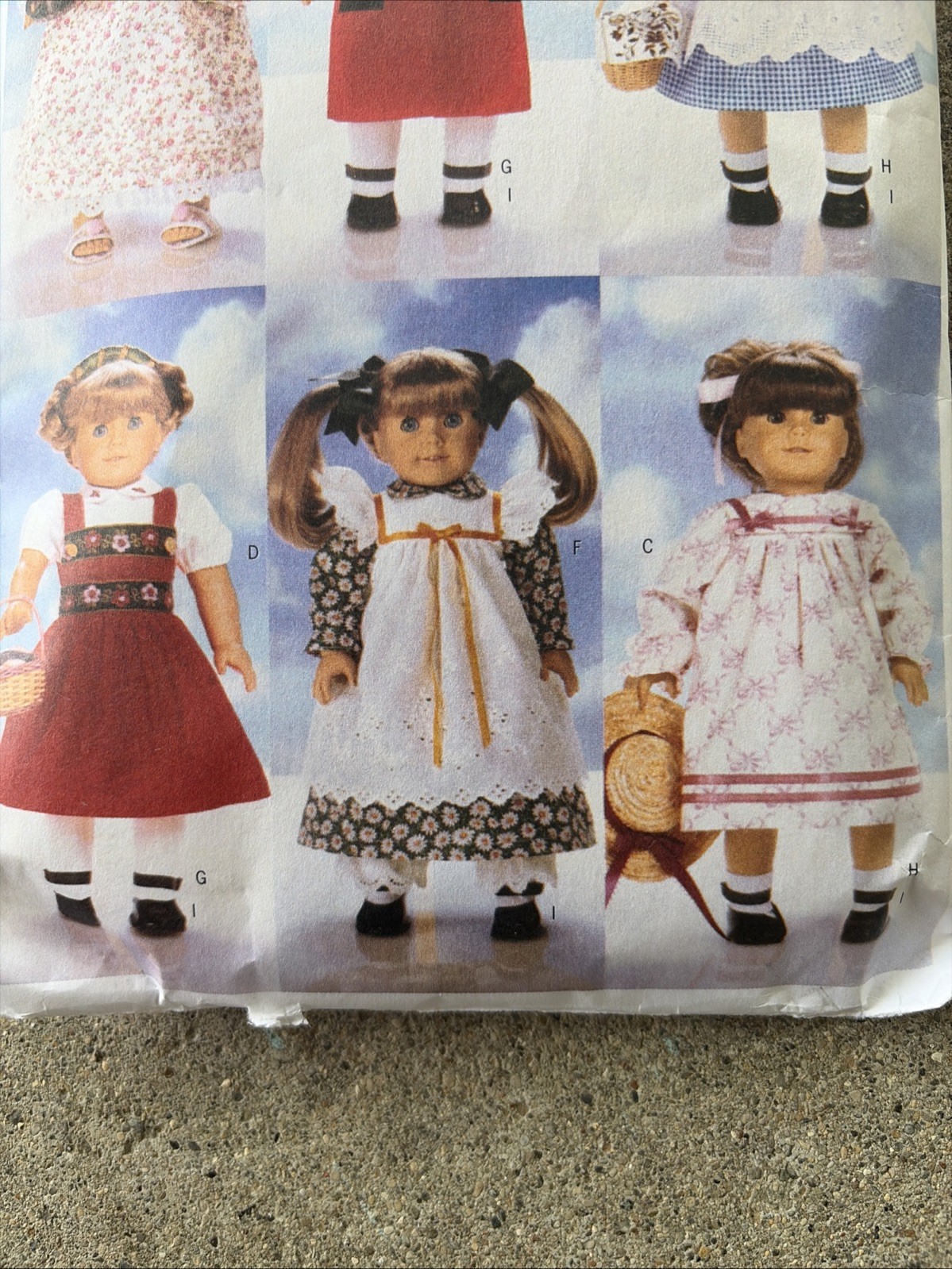 Butterick Pattern #4699 Clothes for 18" Doll Six Outfits