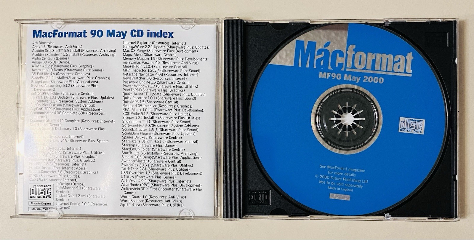 MacFormat MF90 Cover Disc Macintosh Mac OS Software Apple CD