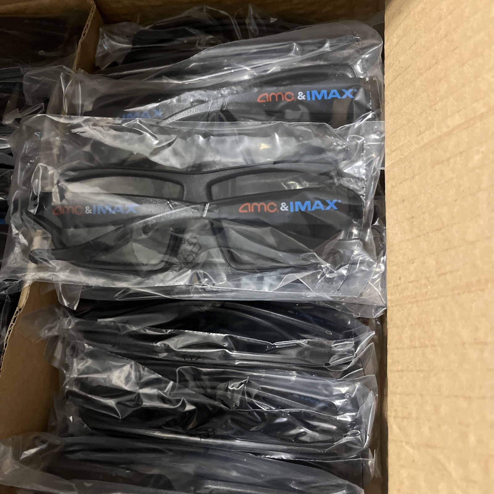 Lot Of 25 IMAX AMC 3D Glasses for Laser Multi-Use Black Adult One Size Theater
