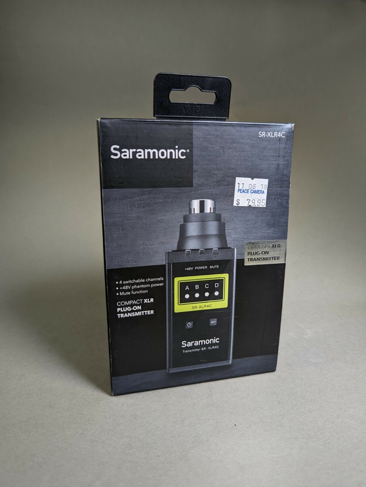 Saramonic SR-XLR4C XLR Plug-On Transmitter with +48v Phantom Power for SR-WM4C