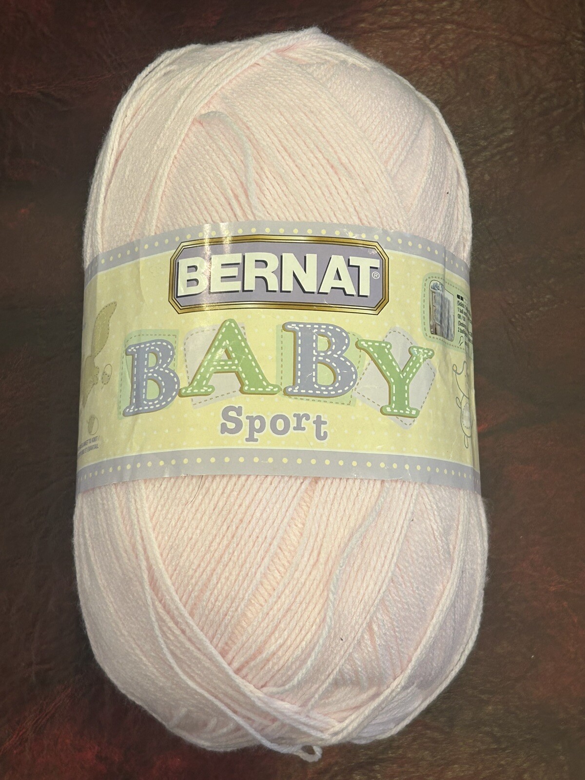 Bernat Baby Sport Big Ball Yarn Solids-Baby Pink 163121-21420