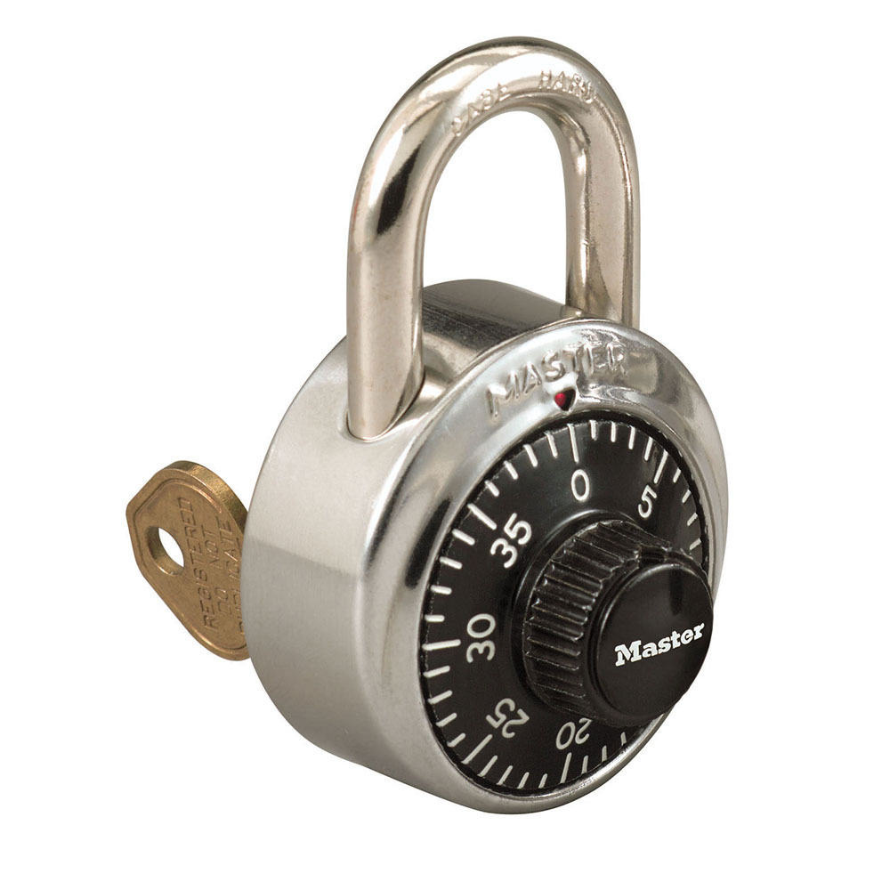 Master Lock Combination Black Padlock 1525 Lock OEM Original Master Control Key