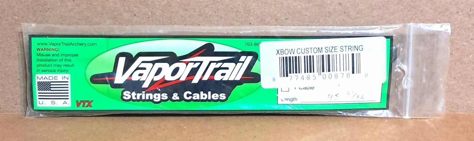 New VaporTrail VTX Replacement String for the Stryker Crossbow - 45 21/32"